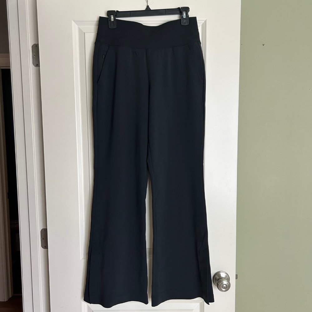 Black Athleta Wide Leg Yoga Pants